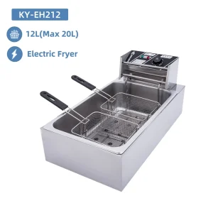 12L Chicken Deep Fryer Pan Double Basket