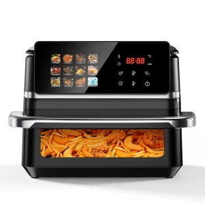 12L High Capacity Digital Air Fryer Oven Touch Screen Oil Free 2000W 6 in 1 Roast Bake Dehydrate Non Stick Family Kitchen CE