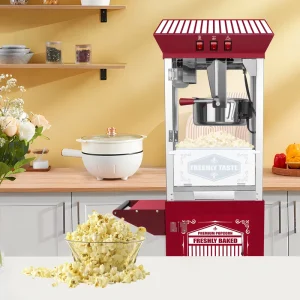 12Oz Pop Corn Snack Machines Popcorn Commercial Kettle Corn Popcorn Ball Maker Commercial Mobile Electrics Popcorn Machine Cart