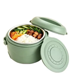 12V 110V Leakproof Stainless Steel Electric Heating Lunch Box Portable Food Warmer for Car & Home