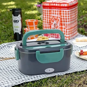 12V-24V 110V-220V Electric Lunch Box with Carry Bag Heated Food Warmer for Household or Car Use