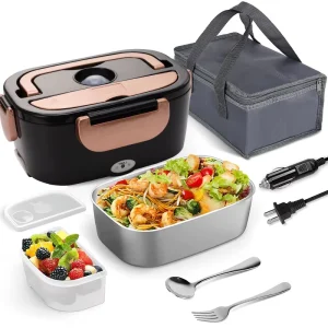 12V 24V 110V Portable Food Warmer Electric Lunch Box with Custom Packages Logo Color