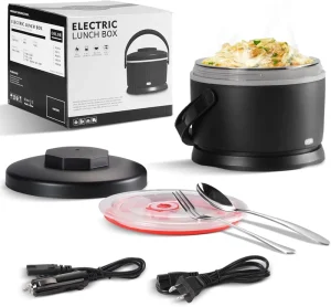 12V 24V Car Heating Lunch Box Portable Electric Food Warmer Lunch Box Lonchera Eléctrica Para Auto Y Casa