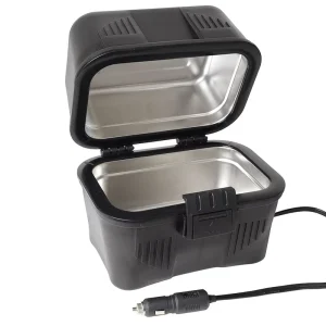 12V Electric Heated Lunch Box 150W Portable Food Warmer Oven Double Layer for Car Truck Road Trip