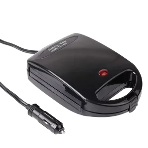12V Portable Car Sandwich Maker 120W Fast Heating Mini Toaster Food Warmer for Truck Camping Travel