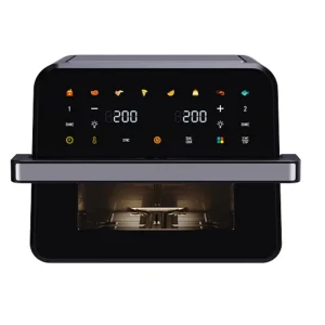 1300W Commercial Household Use Square Air Fryer Oven 12L Capacity Portable Touch Screen Plastic Detachable Energy