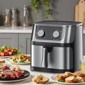 13L Stainless Steel Household Car Use Kitchen Health Electric Digital Intelligent Oil Free Air Fryer Oven