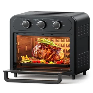 14.8L Stainless Steel Multifunctional Air Fryer Oven 9 in 1 Toaster Oven Rotisserie Shaft 6 Accessories