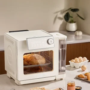 14L Plastic Electric Multifunction Steam Air Fryer Oven with Stainless Steel Non-Stick Inner Digital Control for Household Use