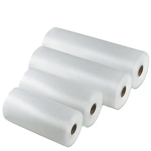 15*500cm Commercial Grade Embossed Vacuum Sealer Bag Roll Vacuum Sealer Roll Bag for Food Packaging