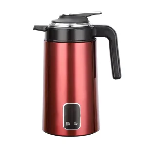 1500W Blue Red Cordless Stainless Steel Temperature Control Keep Warm Multifunction Mini Electric Kettle Hotel