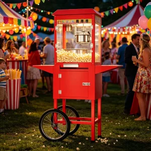 1500W Commercial Popcorn Machine 8oz Heavy Duty for Home Theater or Business