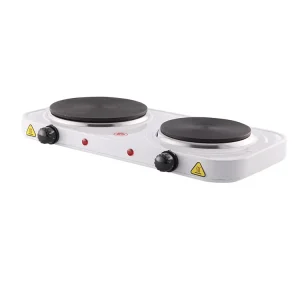 1500W+1000W Electric Twin Hob Dual Double Hot Plate Table Top Hotplate Portable Cooker