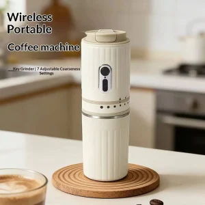 1500ml Portable Coffee Maker Electric Coffee Grinder Grinder Rechargeable All in one for Home and Travel Pour over Coffee Mug