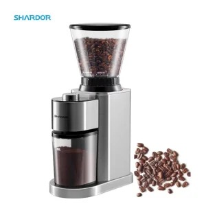 150W Kitchen Grinder 48 Settings Espresso 12 Cups Stainless Steel Burr Portable Electric Conical Coffee Bean Grinder