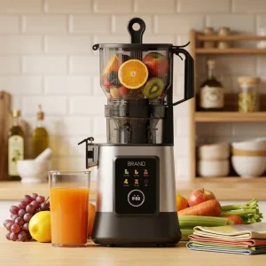 155MM Big Mouth Fruit Vegetable Juicers Machine Slow Masticating Juicers Commercial Slow Cold Press Juicers Extractor Machine