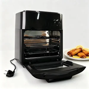 15L Cross Over Visual Air Fryer Square Home Intelligent Electric Multi Functional French Fry Machine Large Plastic