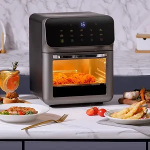 15L Electric Digital Air Fryer Oven With 8 Cooking Presets Rotisserie Dehydrator Oilless Cooker Multi function Air Fryer Toaster