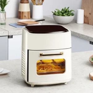 15L Large Capacity Home Air Fryer Multi functional Automatic Touch Screen Electric Fryer Non Oil Smoke Air Fryer 15 Liters