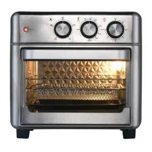 15L Oil Free Electric Air Fryer Oven Stainless Steel Housing for Household Fried Chicken and Air Circulation