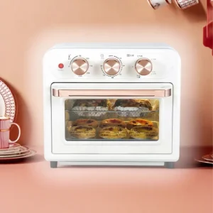 15L Stainless Steel Electric Oven Air Fryer All in one Household Rotating Upper Lower Heating Overheat Protection