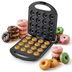 16 Holes Mini Ball Waffle Maker 1400W Electric Non Stick Breakfast Cake Baker Multifunction Household & Hotel Use
