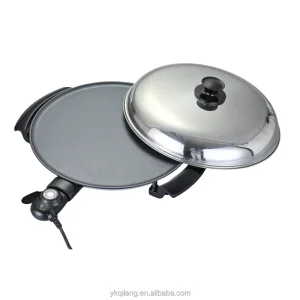 16 Inch Home Enjera Mogogo Mitad Maker Anti scratch Nonstick Griddle Multi function for Dosa Roti Teff Injera Crepe Pancake