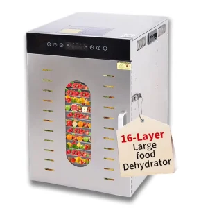 16 Layers Commercial Food Dehydrator for Dehydrated Vegetables Dryer Fruit Vegetable Dehydrators