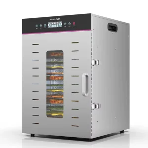 16 Trays Fruit Dryer Large Capacity Food Dehydrator Machine Home Use Food Dehydrator