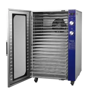 16 Trays Heavy Duty 304 Stainless Steel Hot Air Circulation Food Dryer for Meat Fruit Pet Treats Herbs Food Dehydrator
