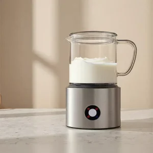 16.9oz Multi Functional Electric Froth Maker Detachable Household Milk Frother Fully Automatic 500W A+ Energy Efficient