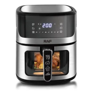 1600W Air Fryer 6.3L Extra Large Capacity 360 Degree Air Circulation Digital Touch Screen Fast Heating