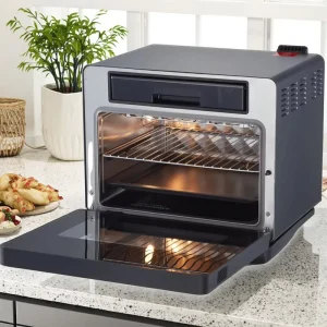 1650W Oil Free 20L Family Capacity Quick Steam Dehydrate Toast Air Fryer Kitchen Steam Toaster Oven