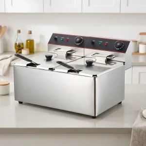 16L Commercial Kitchen Electric Stainless Steel Deep Fryer Restaurant Friteuse Machine Temperature Control Long Service Life