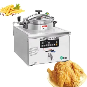 16L Frying Machine Pressure Air Fryer and Pressure Cooker Commercial Heavy Duty Electric Pressure Fryer for Chicken French Fries