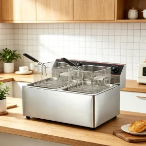 16L Large Capacity Stainless Steel Frying Chicken Machine Electric Deep Commercial Fryer Long Service Life