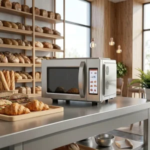 17L 3000W Countertop Combi Bakery Oven Kitchen Microwave Air Fryer Commercial High Speed Oven for Chain Store Fast Food