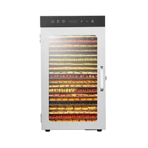 18 Tray Electric Herb Beef Jerky Food Dehydrator Stainless Steel Onion Drying Machine Cabinet with 1 Year Warranty