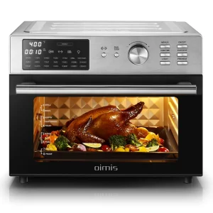 1800 Watt Electric Digital 18 in 1 Air Fryer Toaster Oven 30 Quart Convection Rotisserie Dehydrator Bake Broil Toast Household