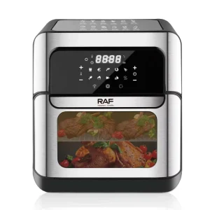 1800W Air Fryer With 12L Large Capacity Touch Screen Control Guided Cooking Prompts and Rapid Express Heat System