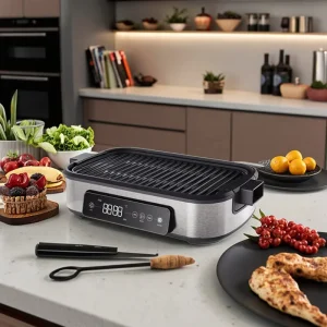 1800W High Power Electric Smokeless Grill with Built in Fan for Household Use Electric Grills & Griddles