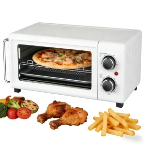 18L Electric Smokeless Air Fryer 1700W Convection Toaster Oven Grill Automatic Household Use 60 Min Timer Fits 12″ Pizza