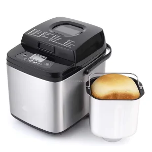 19 in 1 Compact Bread Maker Machine Automatic Keep Warm 1.5 lb 1 lb Loaf Small Breadmaker Bake Evenly