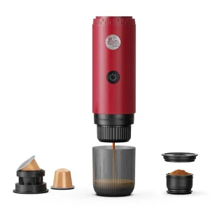 19Bar Automatic Portable Espresso Machine Battery Operated Wireless Heating Coffee Maker Outdoor Travel Capsule Compatible