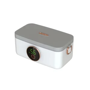 1L Electric Heated Stainless Steel Lunch Box Self Heating Thermal Food Storage Container Warmer for Kids with LED Time Display