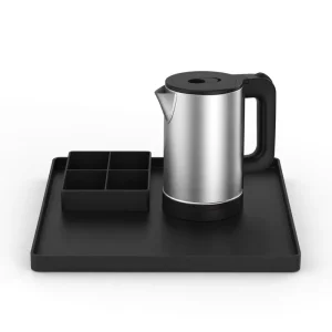 1L Stainless Steel Electric Kettle High quality Multi Function Fast Heating Automatic Shut Off Tray Hotel