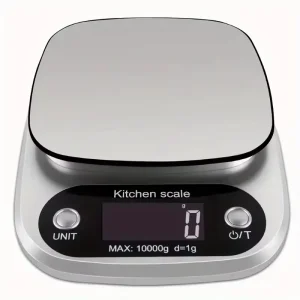 1pc Digital Kitchen Scale for Cooking and Baking 22lb Capacity in Grams and Ounces for Coffee Meat and More