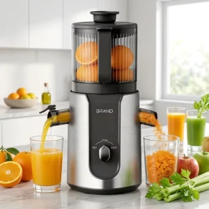 1pc Vertical Slow Juicer Cold Press Extractor Stainless Steel Blade Compact Portable Fruit Juicer Moisture proof