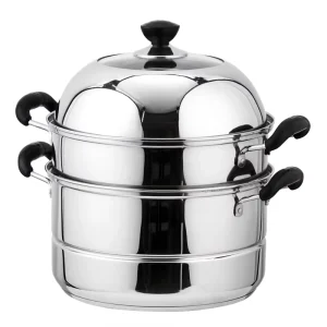 2 3 4 Tier Steamer Pot Set Food Grade Stainless Steel Food Steamer With Double Bottom