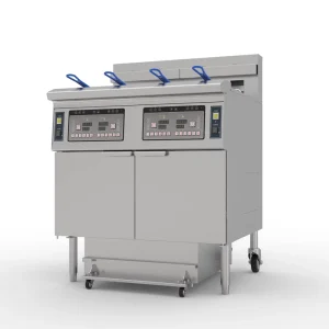 2 Big Tank 4 Basket Deep Fryer Potato Chips Frying Commercial Chicken Fryer